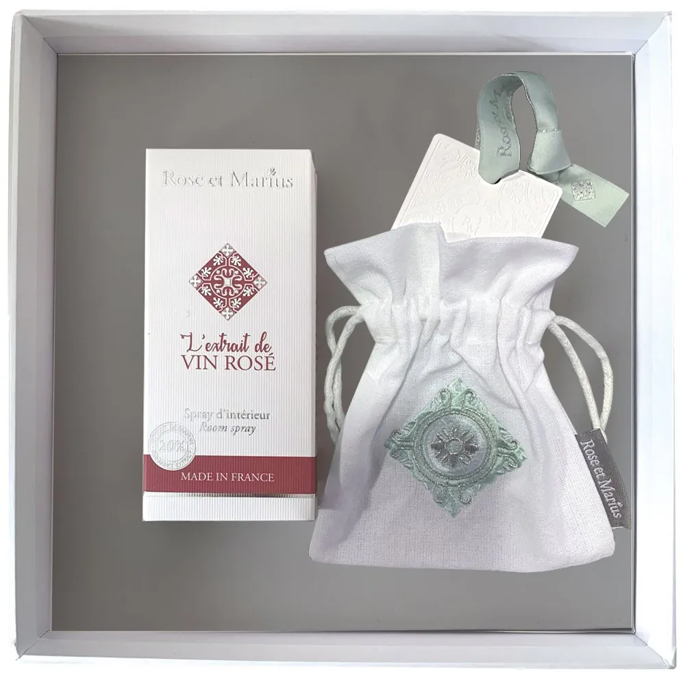 Set cadou parfum de interior UN VIN ROSÉ SOUS LA TONNELLE