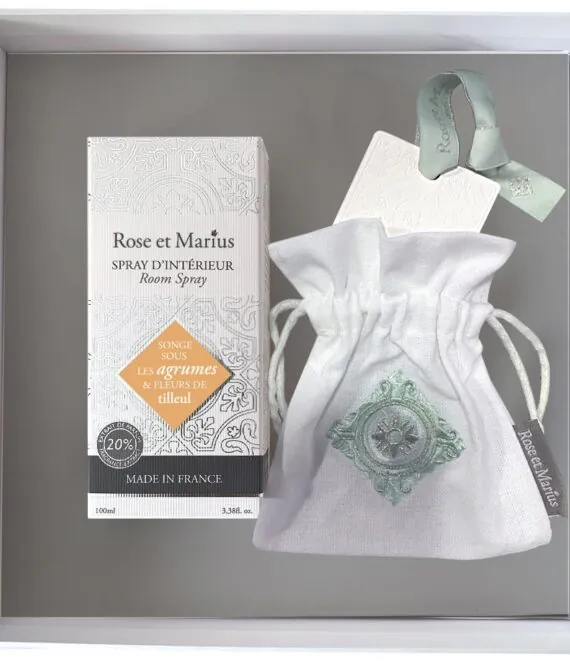 SET CADOU PARFUM DE INTERIOR AGRUMES ET FLEURS DE TILLEUILL