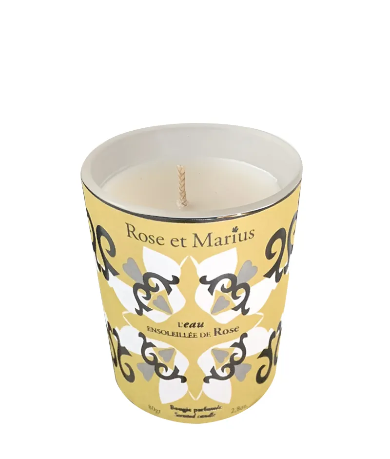 Mini lumânare parfumată L’eau ensoleille de rose